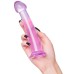 Фиолетовый фаллоимитатор Jelly Dildo M Toyfa Basic 18 см - фото