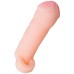 Увеличивающая насадка на пенис с кольцом для мошонки Toyfa Xlover + 3 см - фото 4