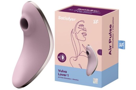 Вакуумно-волновой стимулятор клитора с вибрацией Satisfyer Vulva Lover 1 фиолетовый