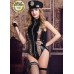 Дерзкий костюм полицейского Candy Girl Raven S/M - фото