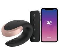 Смарт-стимулятор для пар Satisfyer Partner Double Love черный ДЕФОРМИРОВАННАЯ УПАКОВКА