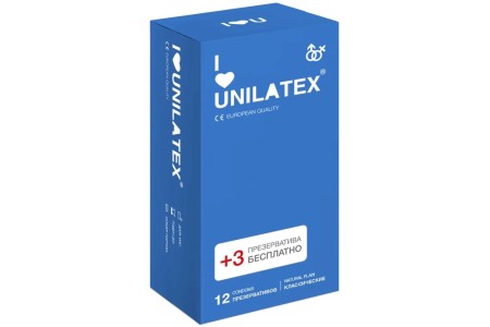 Классические презервативы Unilatex Natural Plain 15 шт