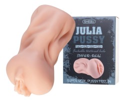 Реалистичный мастурбатор-вагина Julia Xise с лубрикантом в комплекте