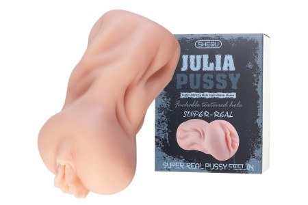 Реалистичный мастурбатор-вагина Julia Xise с лубрикантом в комплекте