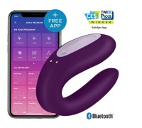 Смарт-стимулятор для пар Satisfyer Partner Double Joy фиолетовый ДЕФОРМИРОВАННАЯ УПАКОВКА