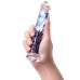 Реалистичный фаллос с ярко выраженной головкой и рельефным стволом Sexus Glass 17 см - фото