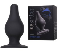 Черная анальная втулка Erotist Spade M