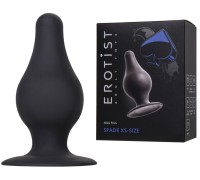 Черная анальная втулка Erotist Spade XS