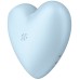 Вакуумно-волновой стимулятор с вибрацией Satisfyer Cutie Heart голубой - фото 3