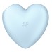 Вакуумно-волновой стимулятор с вибрацией Satisfyer Cutie Heart голубой - фото 4