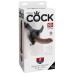Страпон на виниловых трусиках King Cock Strap on Harness with Cock мулат 20 см - фото 1