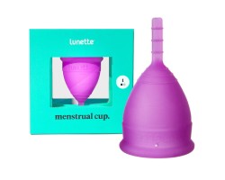 Фиолетовая менструальная чаша Lunette Cup 25 мл