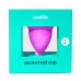 Фиолетовая менструальная чаша Lunette Cup 25 мл - фото 5