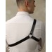 Брутальная БДСМ сбруя для мужчин через одно плечо с заклепками - фото 4