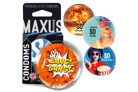 Презервативы в пластиковом кейсе Maxus №3 Classic классические