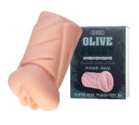 Реалистичный мастурбатор-вагина Olive Xise с лубрикантом в комплекте