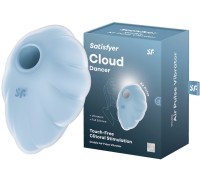 Вакуумно-волновой стимулятор с вибрацией Satisfyer Cloud Dancer голубой