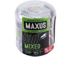 Презервативы Maxus №15 Mixed микс в пластиковом кейсе