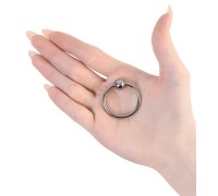 Металлическое кольцо с шариком-стимулятором под головку пениса Metal by Toyfa
