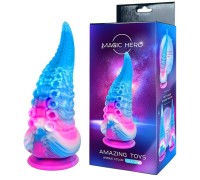 Разноцветный фаллос в виде щупальца Magic Hero 21 см