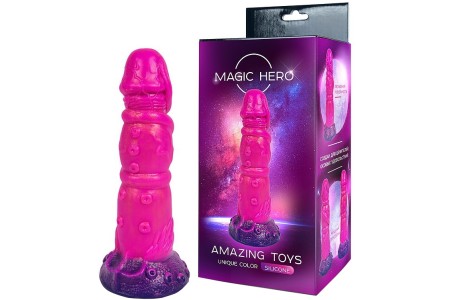 Розовый пенис пришельца Magic Hero 20 см