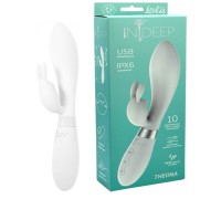 Перезаряжаемый вибратор Ideep PRO Theona белый 