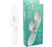 Перезаряжаемый вибратор Ideep PRO Juna белый 