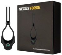 Эрекционное кольцо с вибрацией Nexus Forge черное Эрекционное кольцо с вибрацией Nexus Forge черное