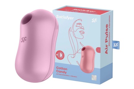 Вакуумно-волновой стимулятор клитора с вибрацией Satisfyer Cotton Candy