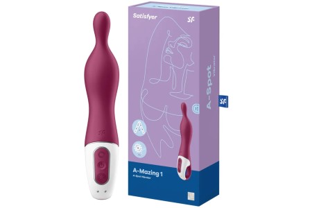 Универсальный вибратор с точечным стимулятором Satisfyer A-Mazing 1 малиновый