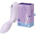Вакуумный вибростимулятор для клитора и точки G Satisfyer Curvy Trinity 2 сиреневый - фото