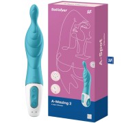 Универсальный вибратор с точечным стимулятором Satisfyer A-Mazing 2 бирюзовый