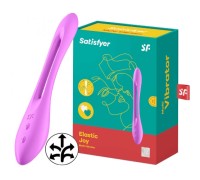 Многофункциональный вибратор для пар с гибкой основой Satisfyer Elastic Joy Violet
