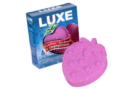 Бомбочка для ванны Luxe с ароматом клубники
