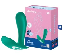 Вагинальный смарт-стимулятор для ношения Satisfyer Top Secret зеленый