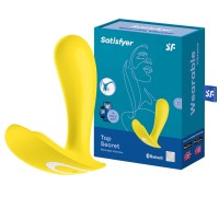 Вагинальный смарт-стимулятор для ношения Satisfyer Top Secret желтый