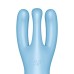 Смарт-стимулятор клитора и половых губ с вибрацией Satisfyer Threesome 4 голубой - фото 3