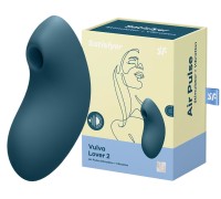 Вакуумно-волновой стимулятор клитора с вибрацией Satisfyer Vulva Lover 2 морская волна