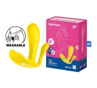 Анально-вагинальный смарт-стимулятор для ношения Satisfyer Top Secret Plus желтый