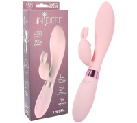 Перезаряжаемый вибратор Ideep Pro Theona розовый 