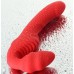 Безремневой страпон с вибрацией Black and Red by Toyfa 35 см красный - фото 3