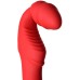 Безремневой страпон с вибрацией Black and Red by Toyfa 35 см красный - фото 6