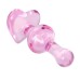 Cтеклянная анальная втулка Sexus Glass розового цвета 10 см - фото 3