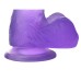 Фиолетовый фаллос Jelly Studs Crystal Dildo Medium 18 см - фото 4