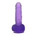 Фиолетовый фаллос Jelly Studs Crystal Dildo Medium 18 см - фото 6