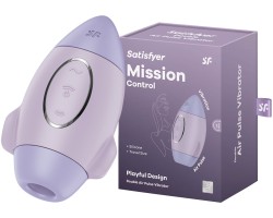 Вакуумно-волновой стимулятор клитора с вибрацией Satisfyer Mission Control фиолетовый
