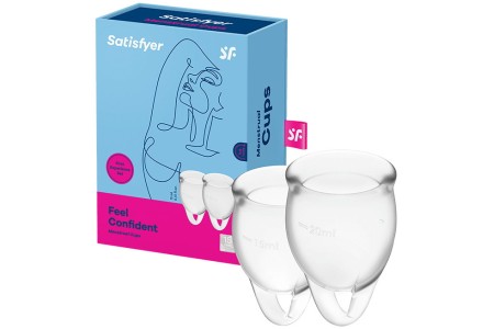 Набор менструальных чаш Satisfyer Feel Confident, прозрачный