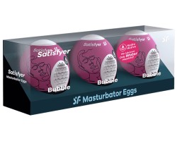 Набор яиц-мастурбаторов Satisfyer Masturbator Eggs Bubble 3 шт