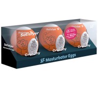 Набор яиц-мастурбаторов Satisfyer Masturbator Eggs Crunchy 3 шт