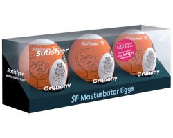 Набор яиц-мастурбаторов Satisfyer Masturbator Eggs Crunchy 3 шт